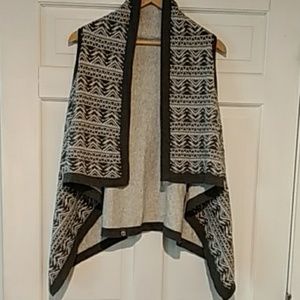 Ivivva sweater vest gray/light gray reversible